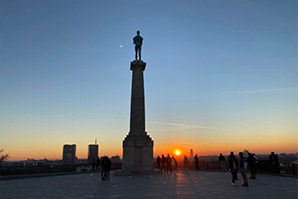 Lepi sončni zahodi s Kalemegdana